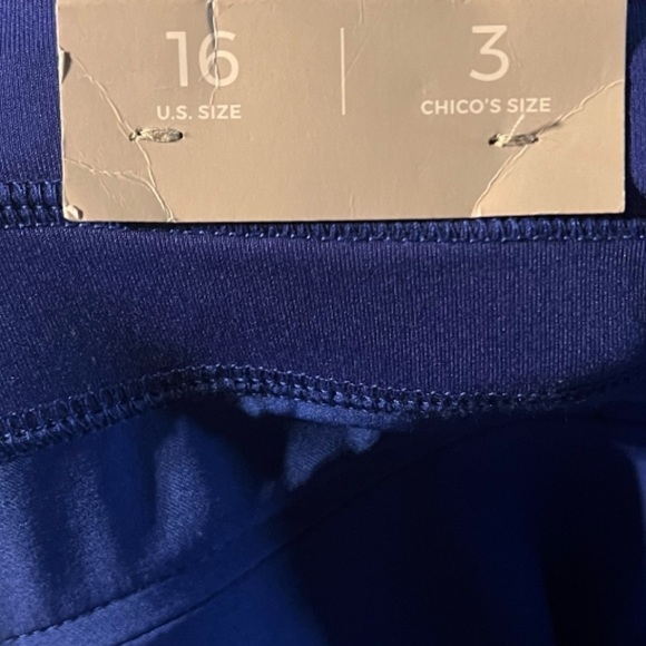 Chicos zenergy knit waist crop blue grotto - Picture 4 of 5